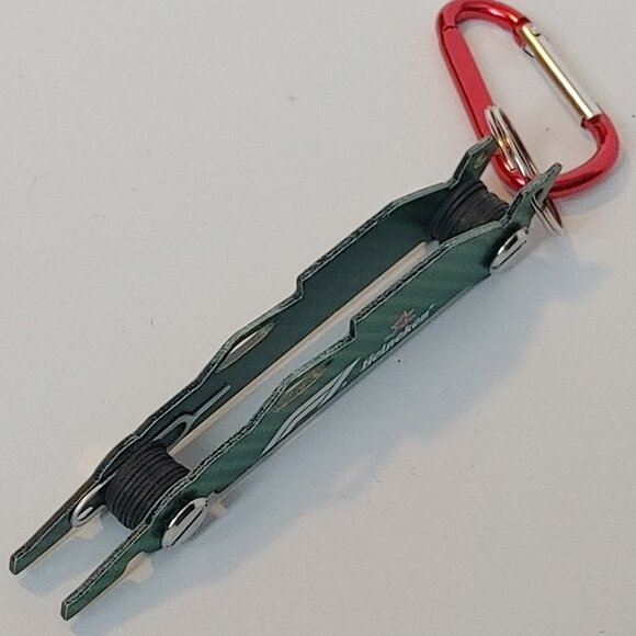 Heineken Formula One Race Car Key Chain Carbon Fiber Carabiner Official Sponsor - Picture 4 of 6